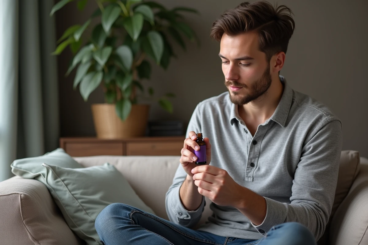 Jeune homme ouvrant une bouteille d